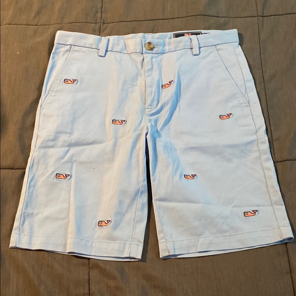 Vineyard Vines Blue Embroidered Shorts